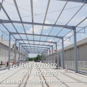 โครงหลังคาคลุมรถไฟฟ้า BTS.