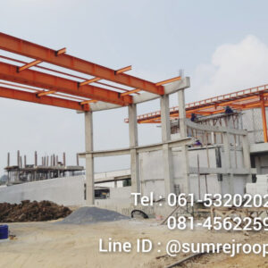 งานโครงสร้างซุ้มประตู หมู่บ้านนันทวัน กรุงเทพกรีฑา
